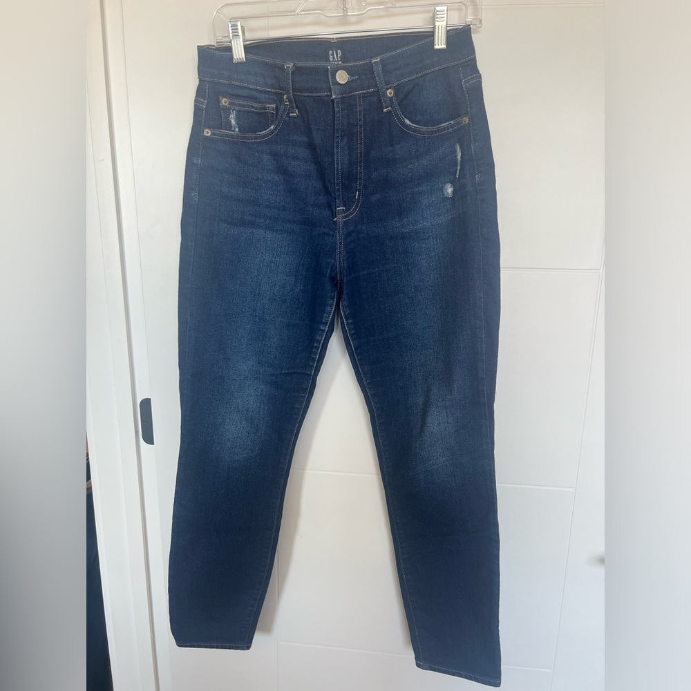 Gap high rise skinny jeans